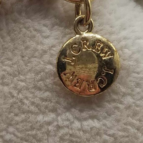 J Crew Long Beige Bib Necklace - Picture 2 of 12